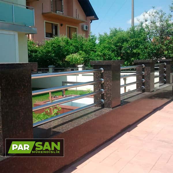 Parapet Bahçe Korkuluk Modelleri Parsan Paslanmaz
